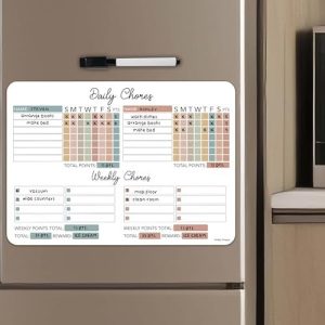 Multiple Kids Chore Chart | Magnetic | Charts & Posters - Boho Colorful